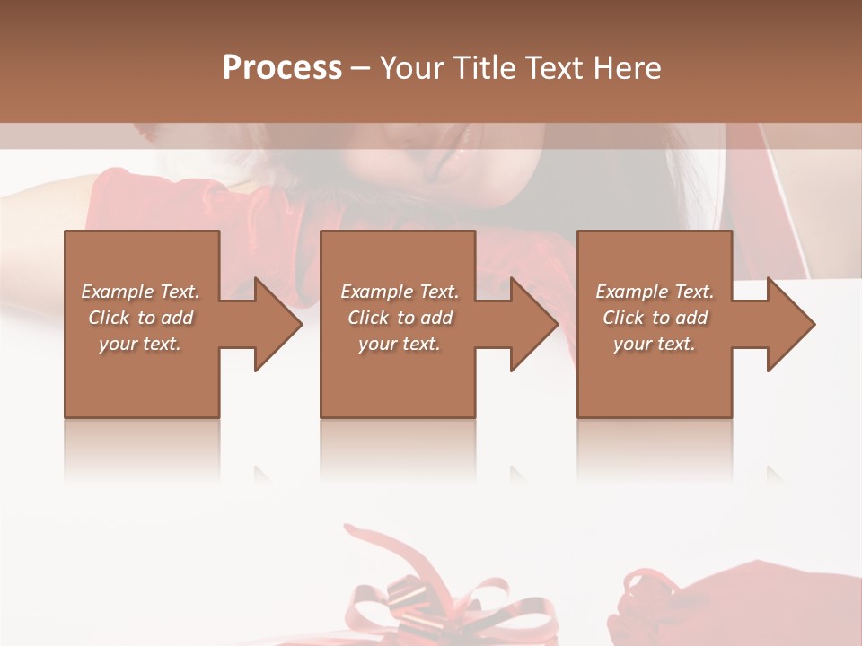 Beautiful Woman Surprise PowerPoint Template