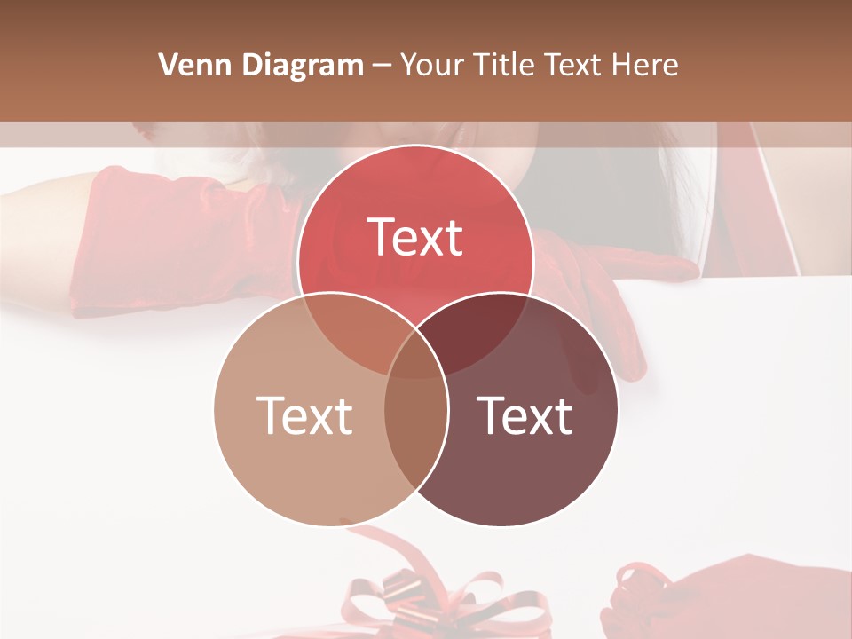 Beautiful Woman Surprise PowerPoint Template