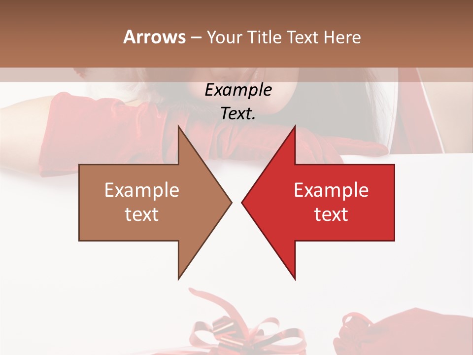 Beautiful Woman Surprise PowerPoint Template