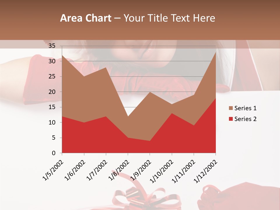 Beautiful Woman Surprise PowerPoint Template