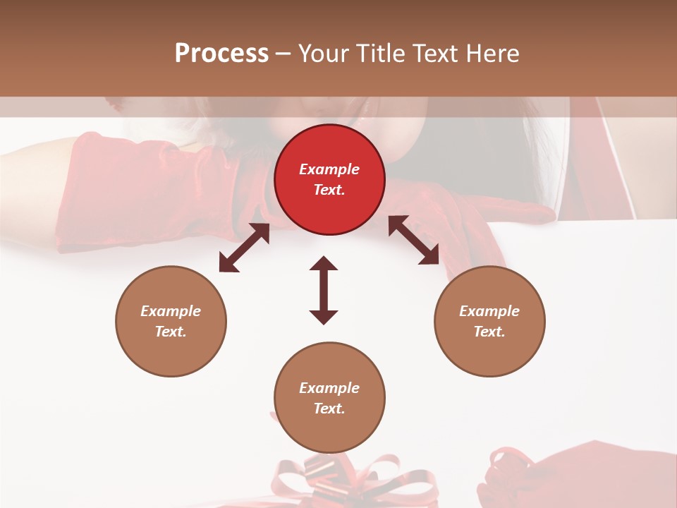 Beautiful Woman Surprise PowerPoint Template