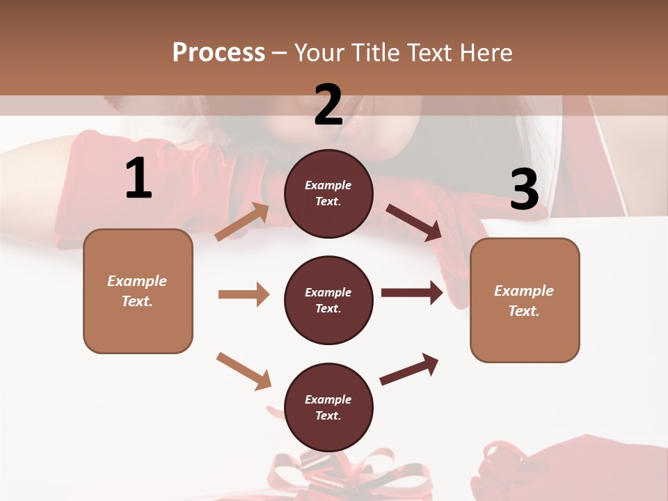 Beautiful Woman Surprise PowerPoint Template