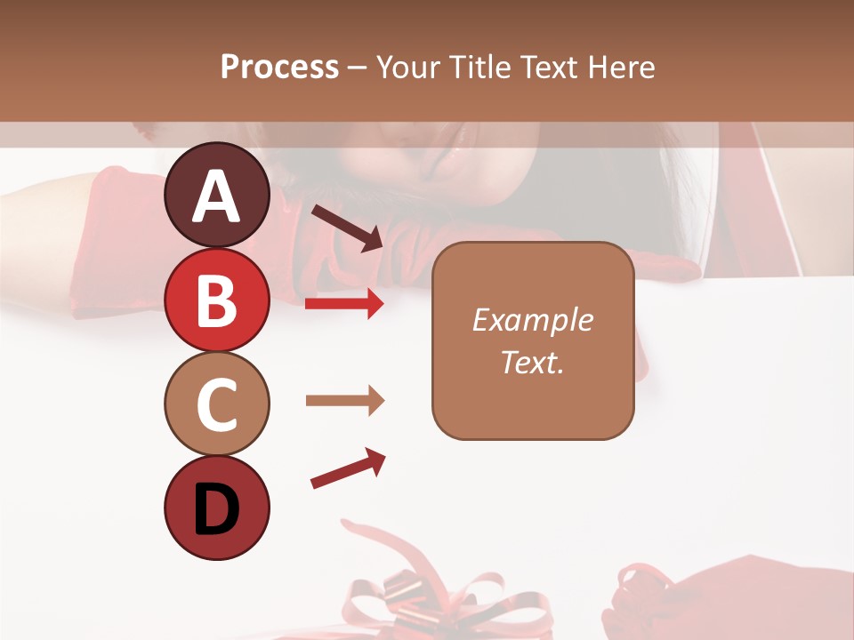 Beautiful Woman Surprise PowerPoint Template