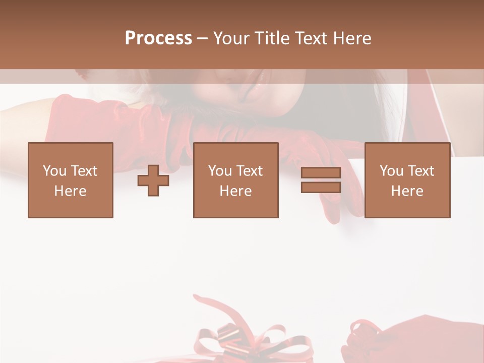 Beautiful Woman Surprise PowerPoint Template