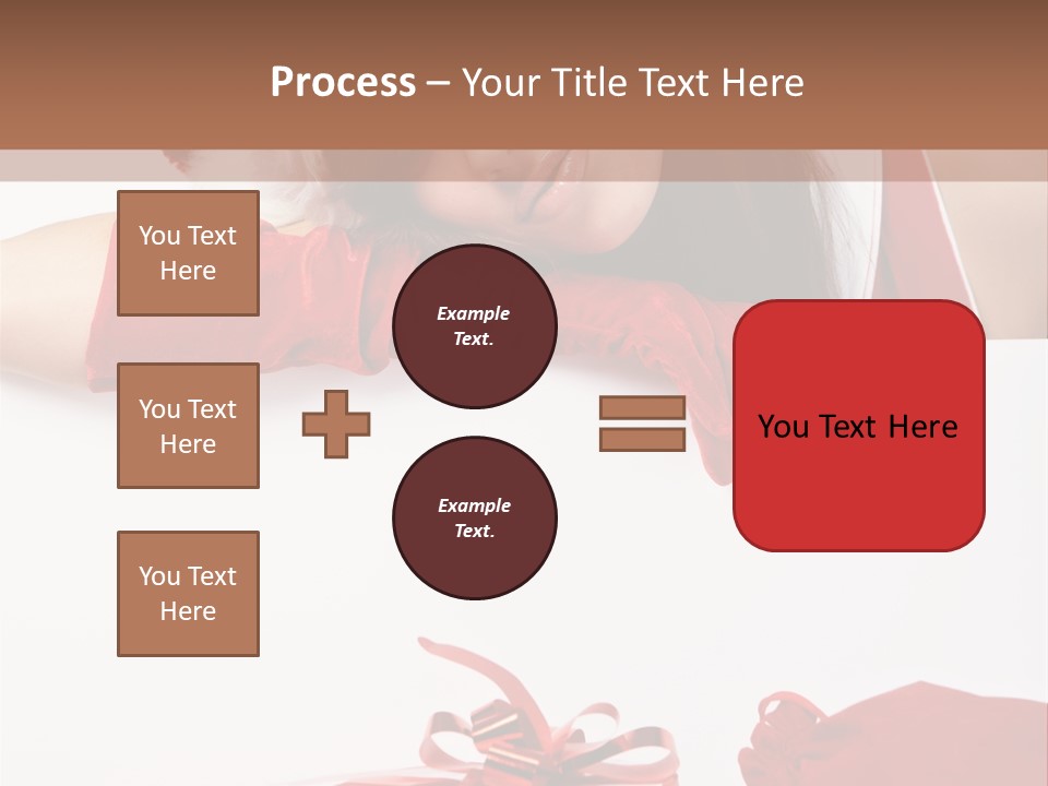 Beautiful Woman Surprise PowerPoint Template