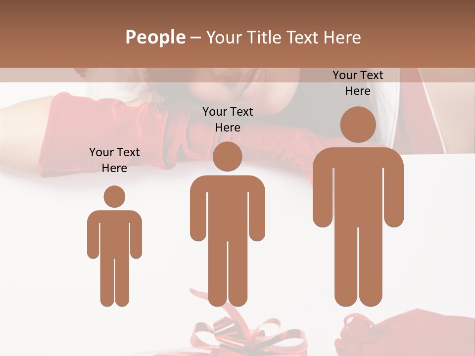 Beautiful Woman Surprise PowerPoint Template