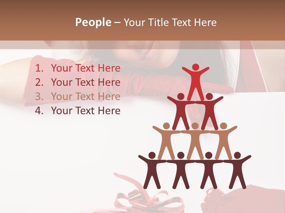 Beautiful Woman Surprise PowerPoint Template