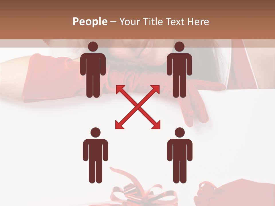 Beautiful Woman Surprise PowerPoint Template