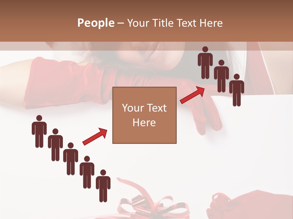 Beautiful Woman Surprise PowerPoint Template