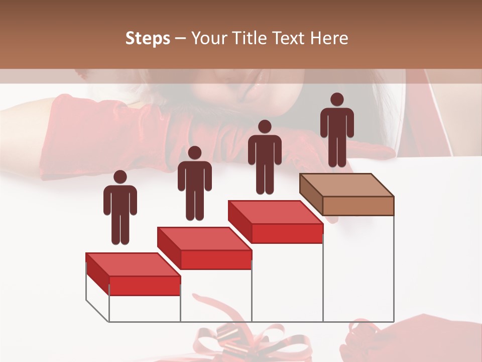 Beautiful Woman Surprise PowerPoint Template