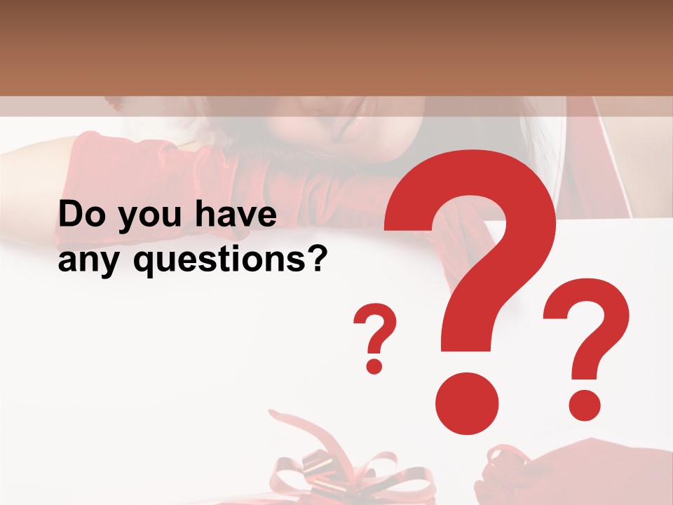 Beautiful Woman Surprise PowerPoint Template