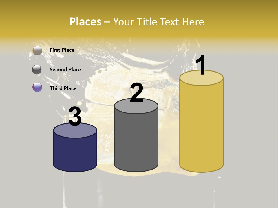 Fruit Glass Lemon PowerPoint Template