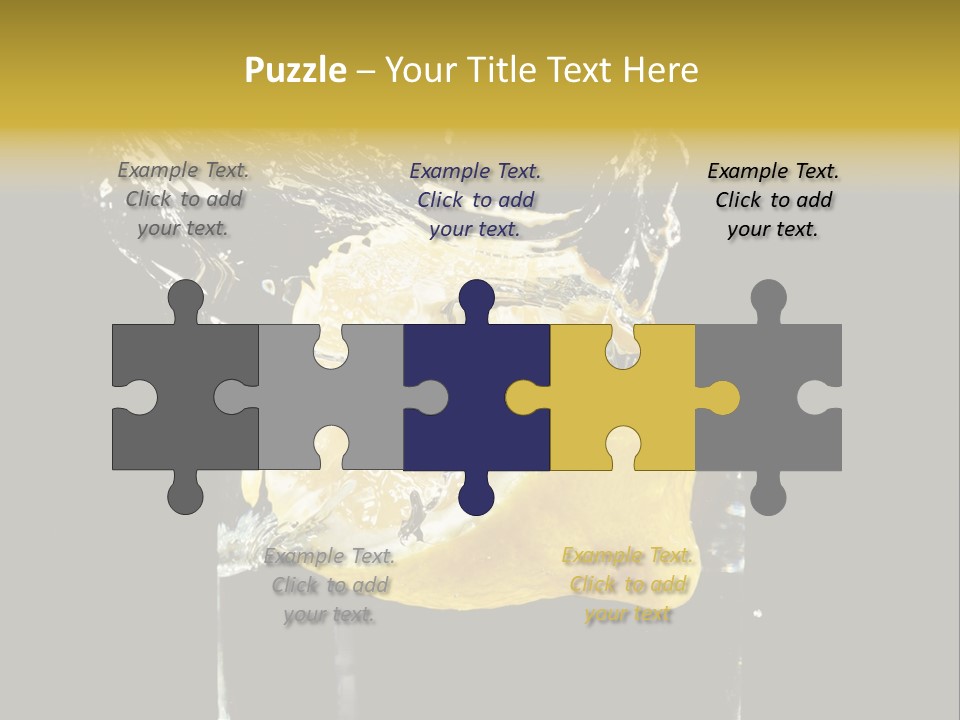 Fruit Glass Lemon PowerPoint Template