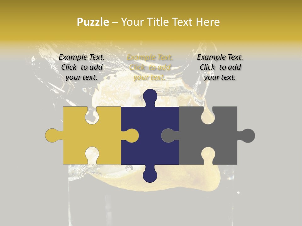 Fruit Glass Lemon PowerPoint Template