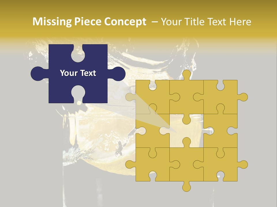 Fruit Glass Lemon PowerPoint Template