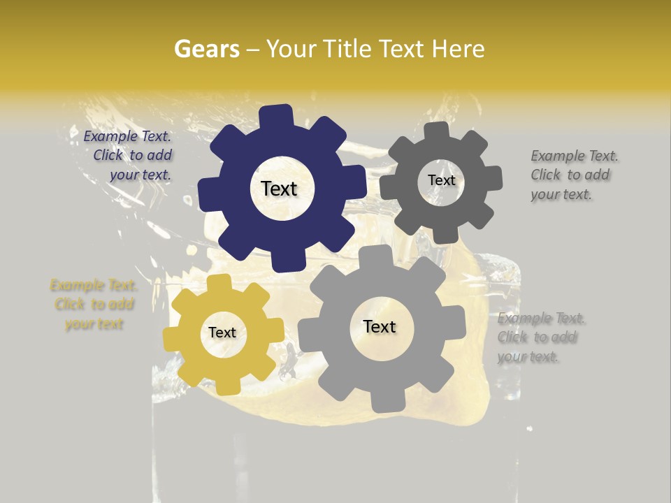 Fruit Glass Lemon PowerPoint Template