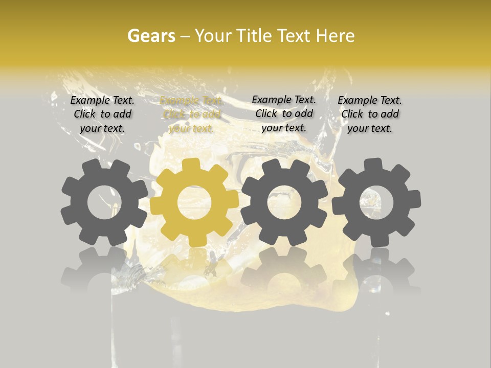 Fruit Glass Lemon PowerPoint Template