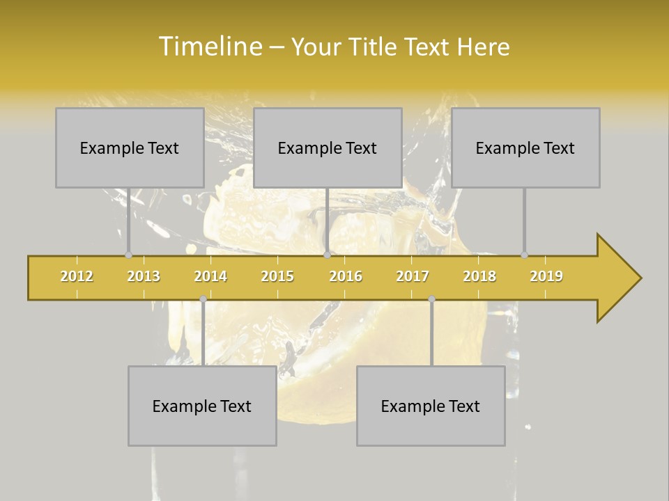 Fruit Glass Lemon PowerPoint Template