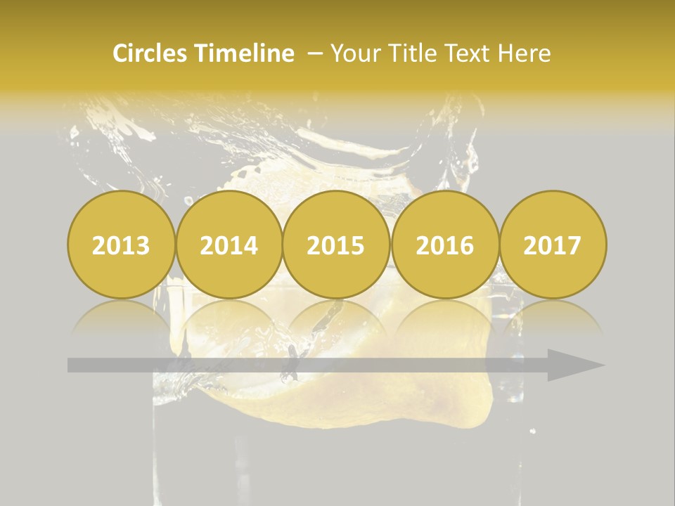 Fruit Glass Lemon PowerPoint Template