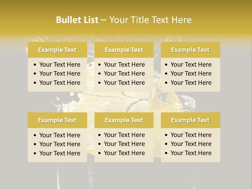 Fruit Glass Lemon PowerPoint Template