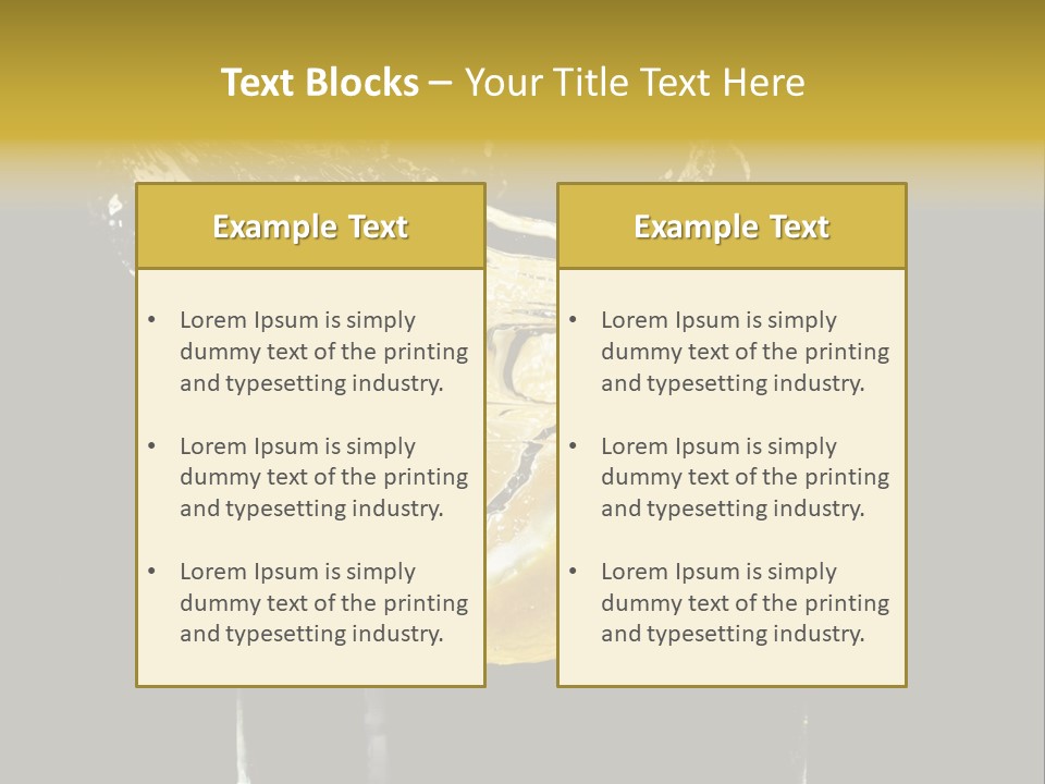Fruit Glass Lemon PowerPoint Template