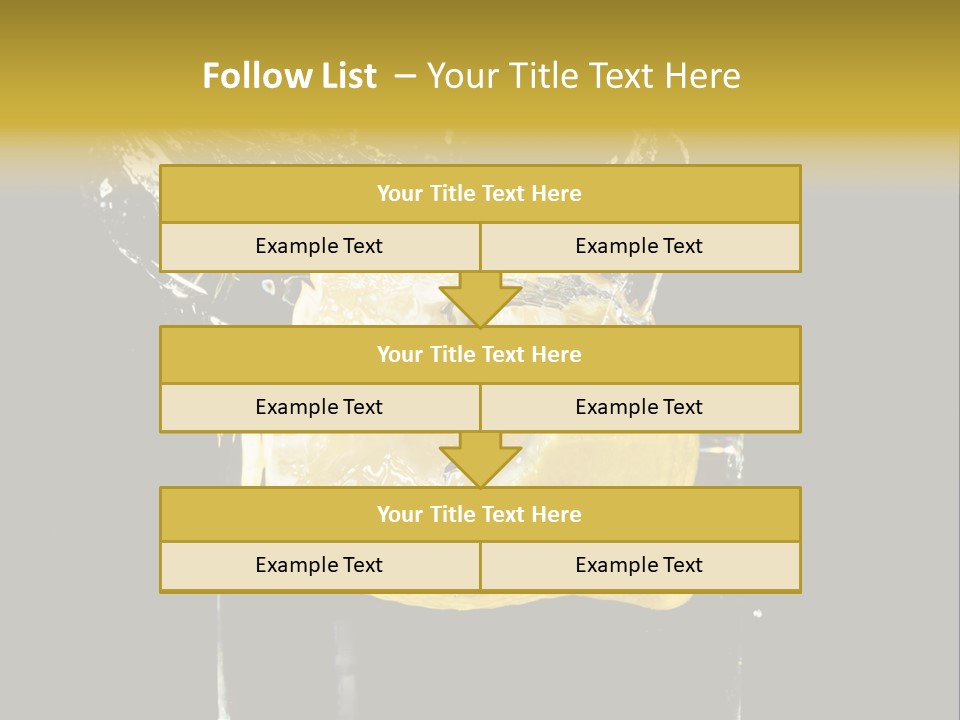 Fruit Glass Lemon PowerPoint Template