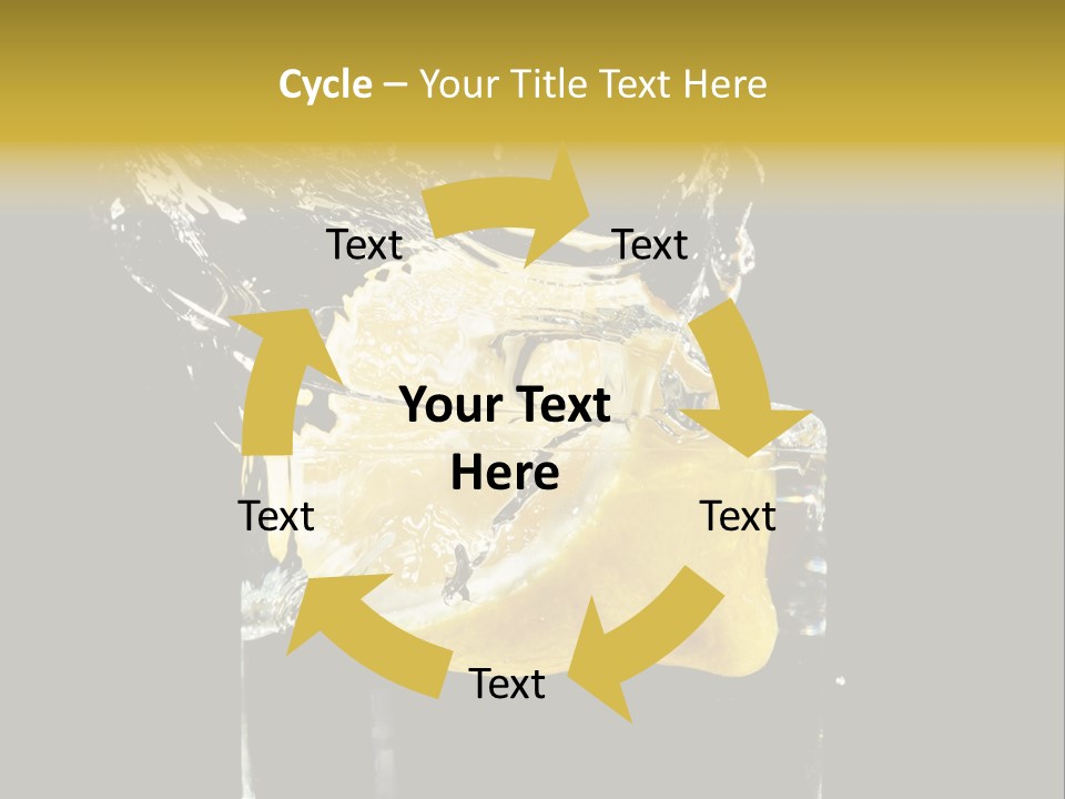 Fruit Glass Lemon PowerPoint Template