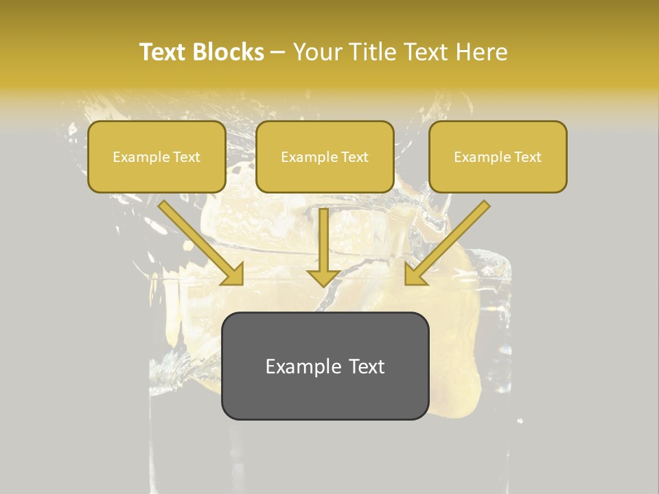 Fruit Glass Lemon PowerPoint Template