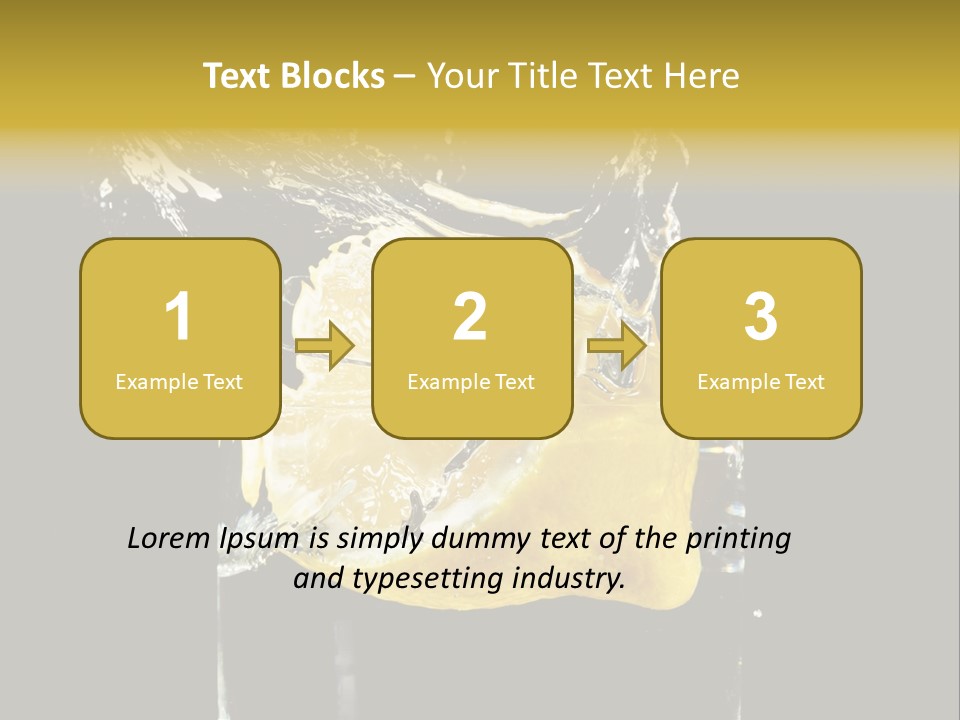 Fruit Glass Lemon PowerPoint Template