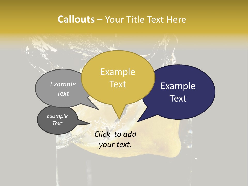 Fruit Glass Lemon PowerPoint Template