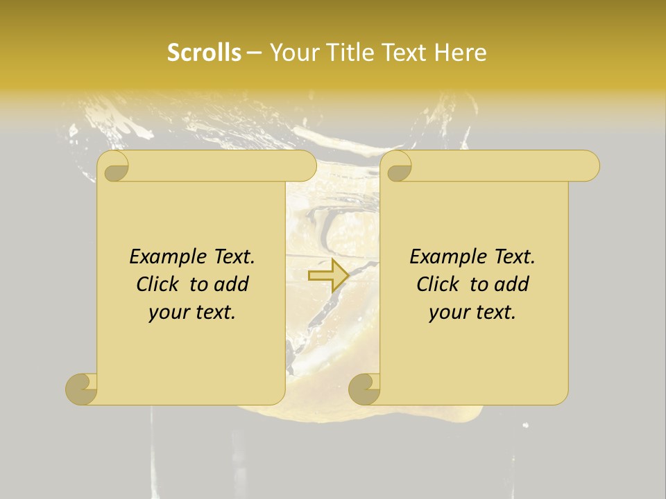 Fruit Glass Lemon PowerPoint Template
