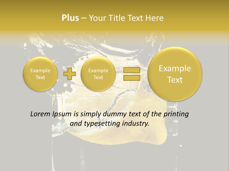 Fruit Glass Lemon PowerPoint Template