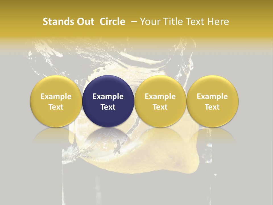Fruit Glass Lemon PowerPoint Template