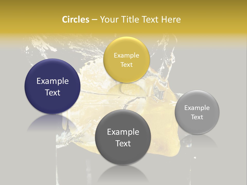 Fruit Glass Lemon PowerPoint Template