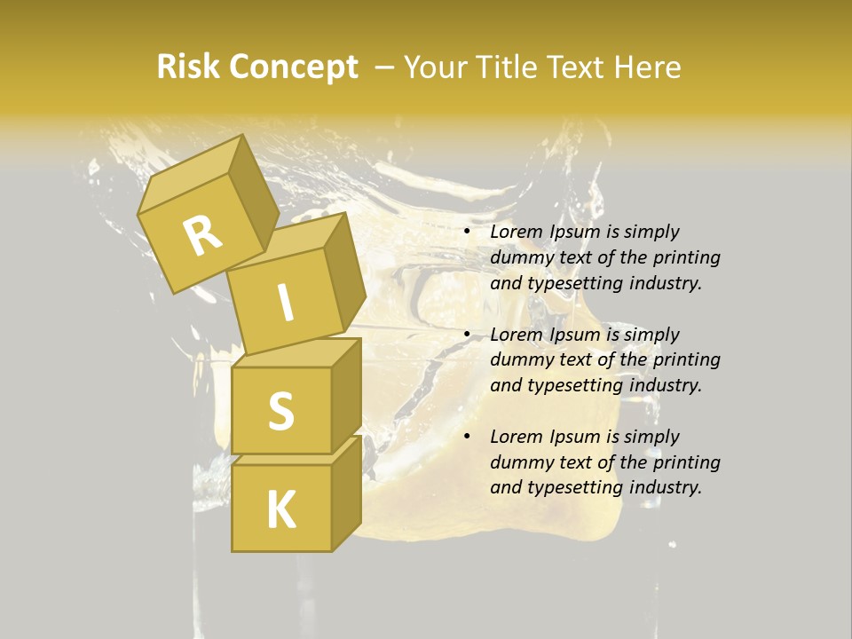 Fruit Glass Lemon PowerPoint Template