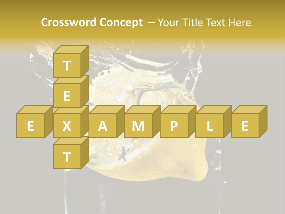 Fruit Glass Lemon PowerPoint Template