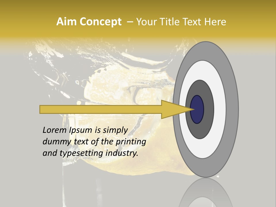 Fruit Glass Lemon PowerPoint Template