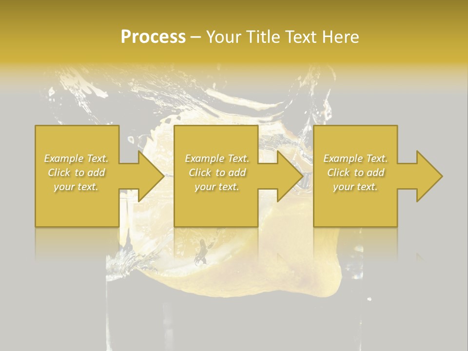Fruit Glass Lemon PowerPoint Template