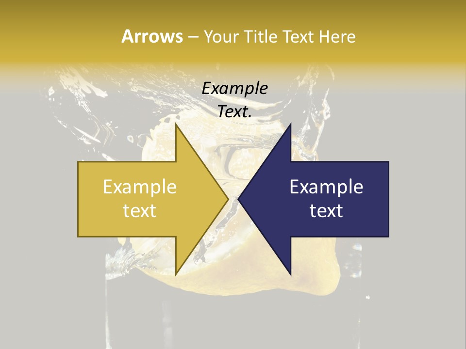 Fruit Glass Lemon PowerPoint Template