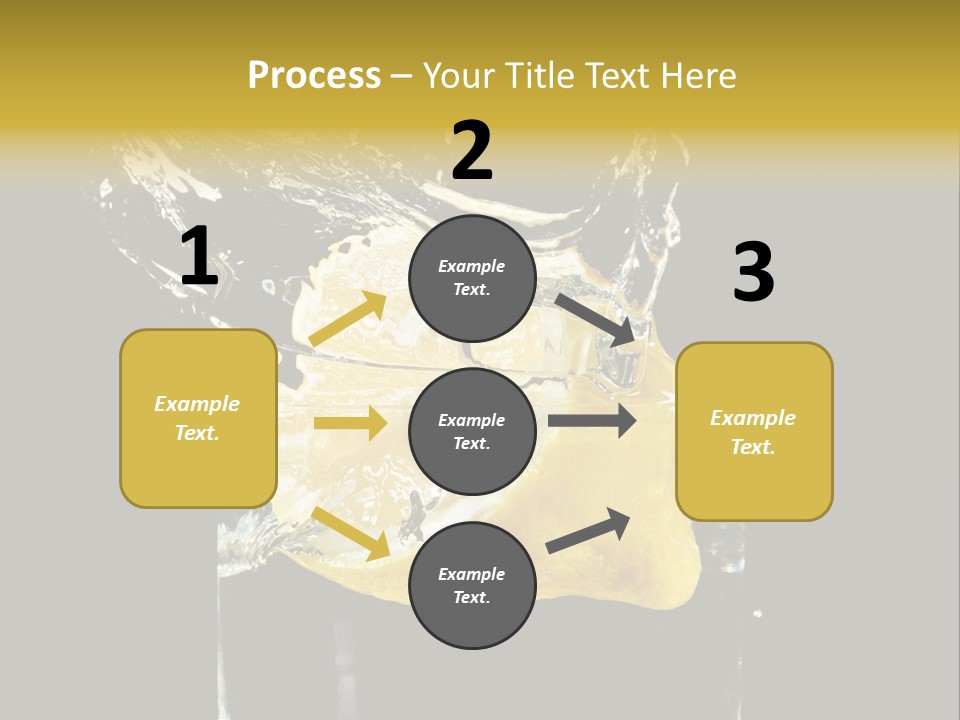 Fruit Glass Lemon PowerPoint Template
