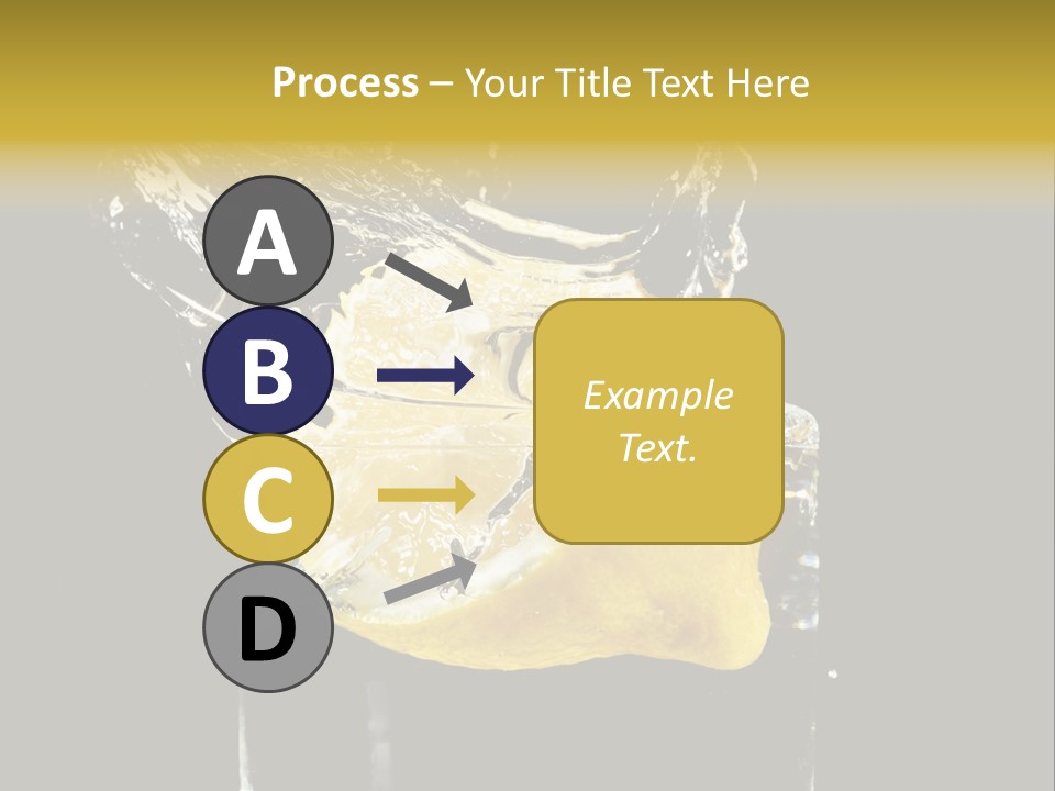 Fruit Glass Lemon PowerPoint Template