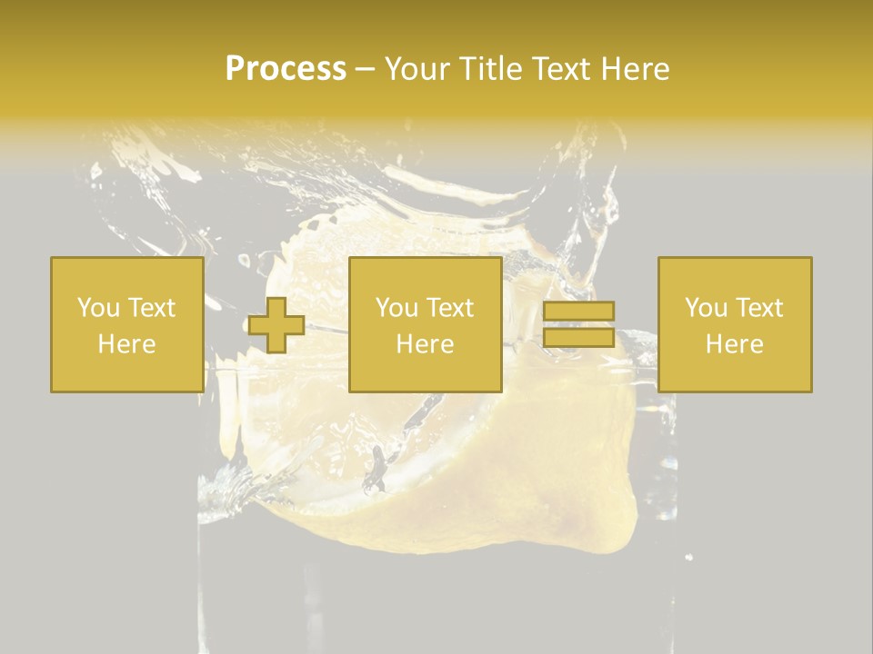 Fruit Glass Lemon PowerPoint Template