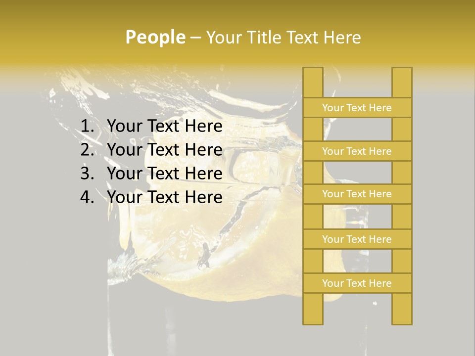 Fruit Glass Lemon PowerPoint Template