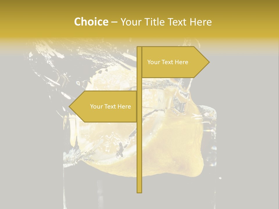 Fruit Glass Lemon PowerPoint Template