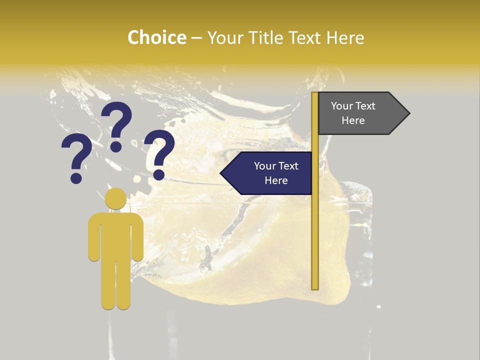 Fruit Glass Lemon PowerPoint Template