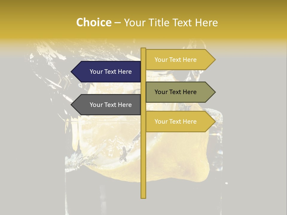Fruit Glass Lemon PowerPoint Template