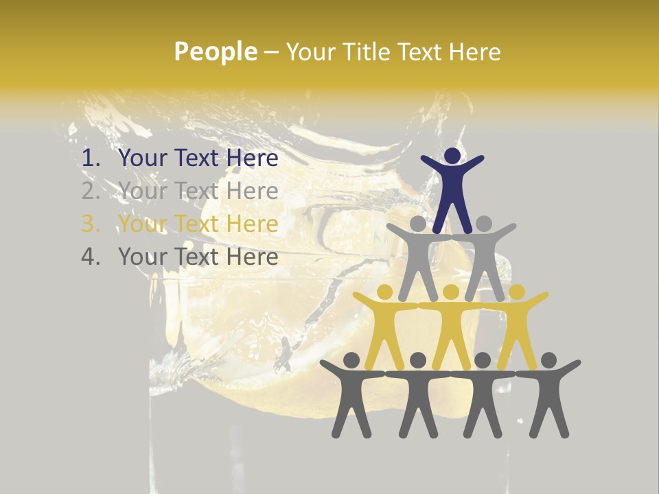 Fruit Glass Lemon PowerPoint Template