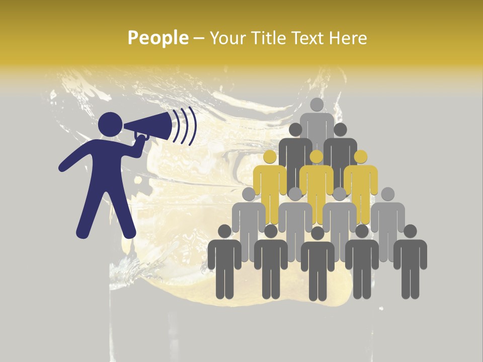 Fruit Glass Lemon PowerPoint Template