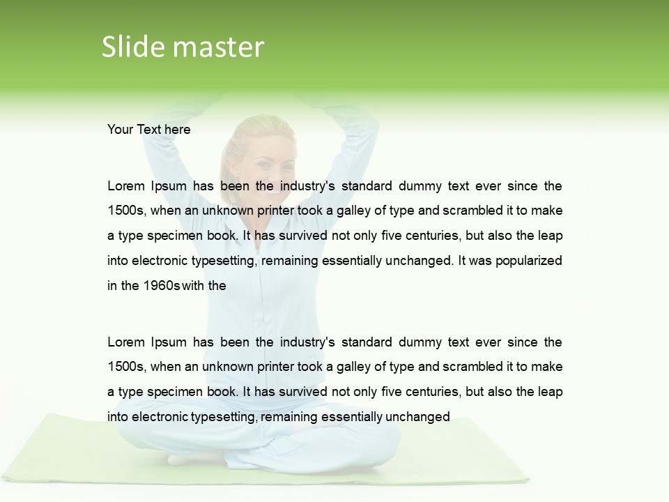 Medicine Feminine Eyes PowerPoint Template