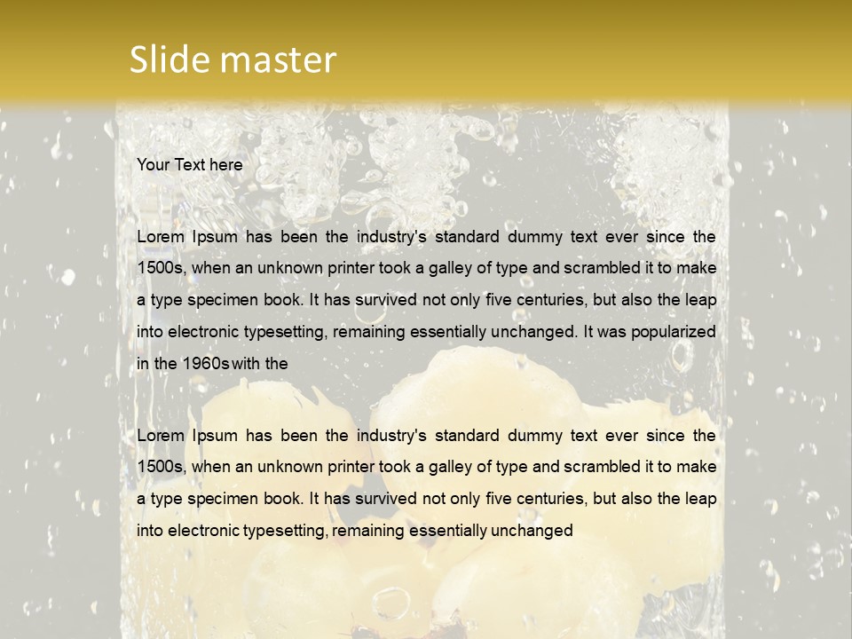 White Food Ripe PowerPoint Template